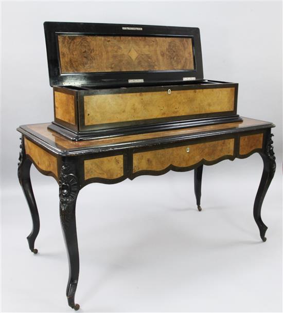 A 19th century Swiss Concerto Piccolo musical box, table case